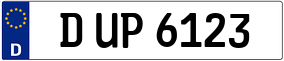 Trailer License Plate
